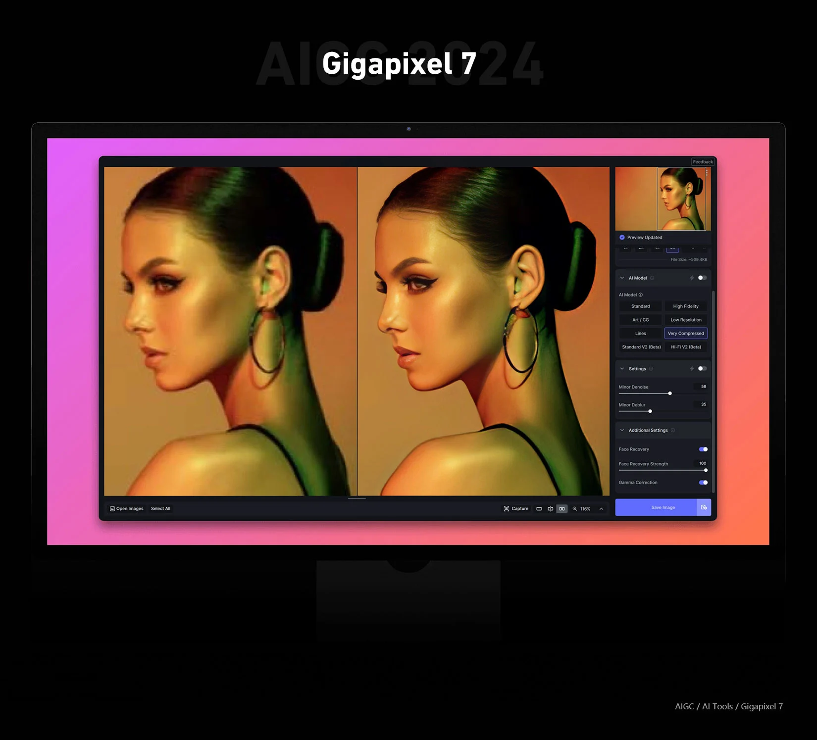 Topaz Gigapixel AI 7 – 世界顶尖图像无损放大AI工具,支持Win/MacOS,完美激活,中文汉化