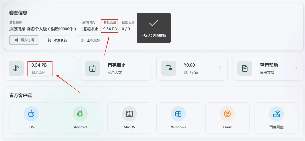 机场节点 | 10000000G顶级终身流量,遍布全球的高速节点、流媒体解锁!1000 Mbps 带宽保证,不限设备登录!